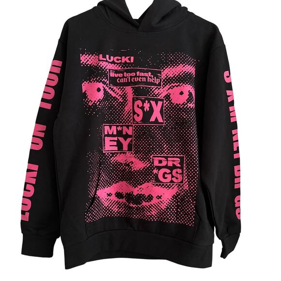 LUCKI “S*x M*ney Dr*gs” Tour Hoodie (Size L) NWOT‎